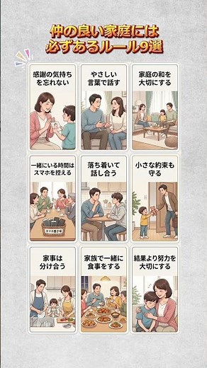仲の良い家庭には必ずあるルール9選 #家族 #仲の良い家庭 #家庭円満
