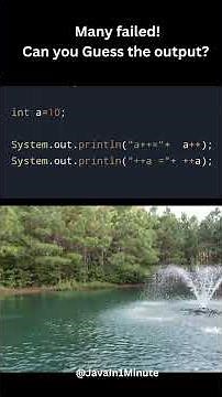 🎯Quick Java quiz: What happens when you mix a++ and ++a 💡#postincrement #preIncrement #java