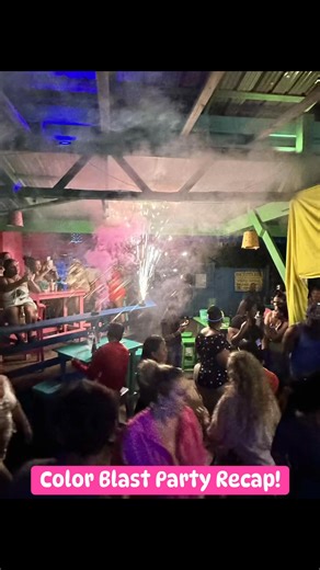 The COLOR BLAST PARTY didn’t disappoint! Thanks to everyone who came out! Thanks to the birthday boy, Zeke. Thanks to Ash Belize and darindjsmart! | Barefoot Beach Bar, Placencia, Belize