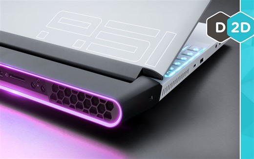 【D2D中字】外星人Area-51m测评-可以换CPU和显卡的笔记本你听过么？