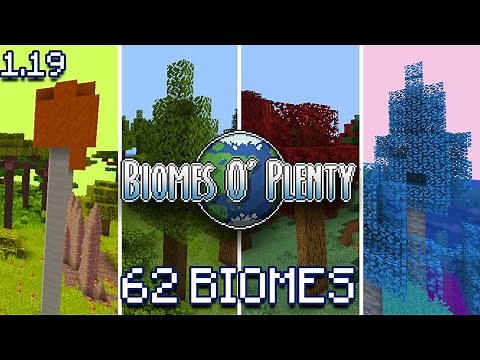 MINECRAFT 1.19 - BIOMES O PLENTY ALL BIOMES! - The Wild Update NEW MODS All Biomes Showcase [Forge]