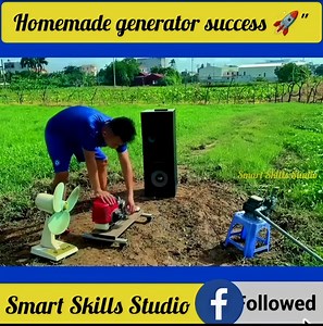 ⚡ DIY washing machine motor turned generator!"😳 #foryoupageシ #viralreelschallenge #viral #DIYElectricity #HomemadeGenerator #TechInnovation #SmartSkills #RecycledEnergy #CreativeEngineering #GreenPower #InnovationAtHome #DIYProjects #SmartSkillStudio #Amazing #love | Smart Skills Studio