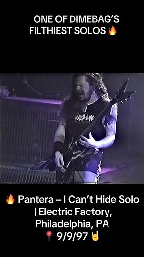 Pantera – Can’t Hide | Electric Factory, Philadelphia 9/9/97 – Rare Dimebag Footage #dimebag #fyp