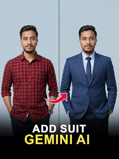 How to Add Suit in Gemini AI for FREE | Change Clothes with AI (Step-by-Step)