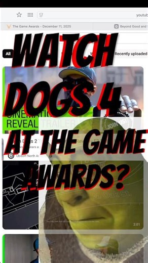 I NEED WATCH DOGS 4 AT THE GAME AWARDS!