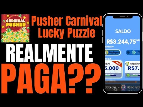 Pusher Carnival Lucky Puzzle PAGA MESMO? Descubra se dá pra SACAR!
