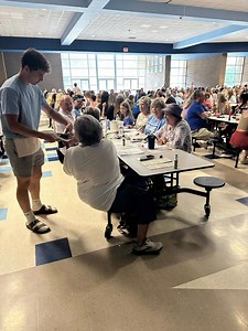 Basket Bingo was a HUGE SUCCESS!! A BIG Thank You to EVERYONE who purchased tickets (400 tickets sold!!) We had SIPS, SMOKES & SIMMONS. Sips from Jack & the Bean Coffee Company, Smokes 🚬 from Beulah from Ashtabula (ya can’t have Bingo without some smokes😉) and Simmons, the One and ONLY Gene Simmons! The football players stepped up to the line like pros at “The Bingo Hall” and helped with the whole event from promotional interviews to taking drink orders to selling extra cards, they seemed as i