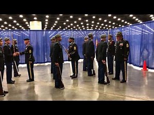 Union HS Army JROTC Armed Platoon Inspection Army Drill Nationals 2018