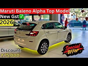 New Maruti Baleno Alpha Top Model 2026 With Heavy Discount🔥 | Baleno On Road Price | Detail Review