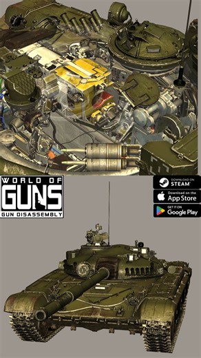 Soviet Union Tank T-72 Shot Breakdown #gunmechanics #slowmotion #firearmeducation | World of Guns: Gun Disassembly Community