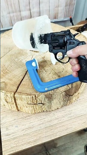 Shocking Moment: Frozen Revolver Explodes?! #shorts #asmr