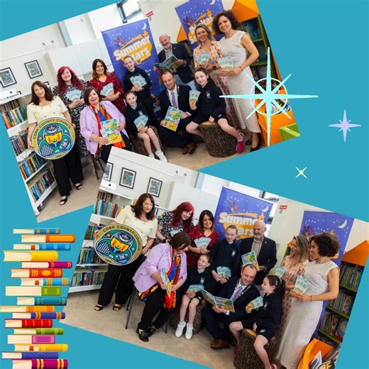 Summer Stars has returned to Cork County Council Libraries! The Summer Stars Reading Programme encourages children to keep reading for fun over the summer and maintain their reading levels while not at school. This is especially important for new readers and children who are just starting to read independently. It is non-competitive and FREE to all children across the county, no matter how many books they read. Helping us to launch Summer Stars 2025 were Chief Executive of Cork County Council, M