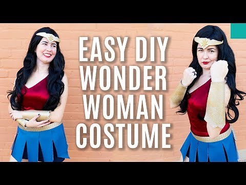 How To: No-sew Wonder Woman Costume | DIY