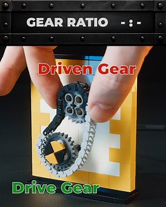 157K views · 613 reactions | Driver or Driven - Gear Ratio - How it Works - LEGO Mechanic #lego #mechanic #satisfying | Dr. Engine | Facebook
