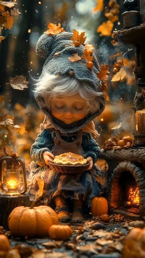 Austin Animations I AI Art I AI Animations on Instagram: "Grandma gnomes got autumn on LOCKDOWN 🍂🥧🧶 Baking pies, knitting sweaters, spilling tea (literally) & telling woodland gossip by lantern light ✨ Basically… the life we all secretly want. 😌🍵 #GrandmaGoals #CozyAutumn #ForestVibes #PumpkinLife #GnomeTok #WhimsicalAF #aiart #digitalart #aianimation #artistry #animation #artinmotion #enchantedforest"