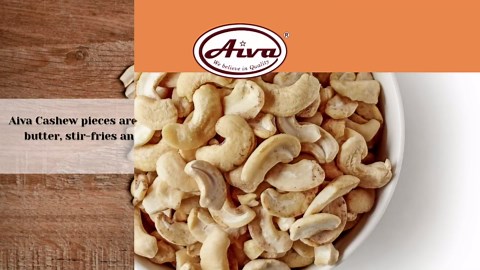 AIVA - Cashew Pieces Raw Premium Grade, 10 lb Bulk, Unroasted & Unsalted Cashews for Cooking, Baking & Topping