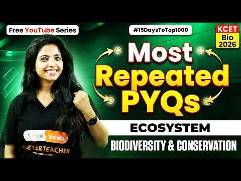 😱 KCET Biology LIVE Important Questions | 2 Chapters in One Shot #15DaysToTop1000 #15dayschallenge