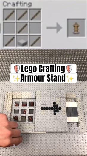 🛡️Lego Crafting🛡️ Armour Stand #shorts #lego #minecraft