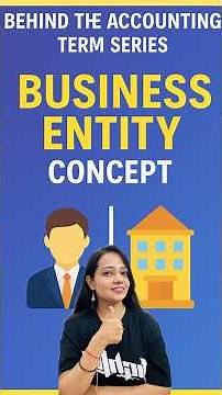Business Entity Concept Explained with Example | Behind the Accounting Term #shorts #youtubeshorts
