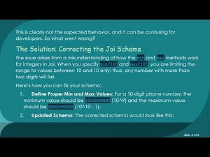 Understanding Joi Validation for Number Length Restrictions