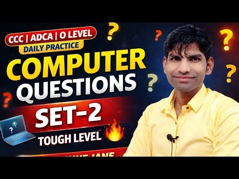#ccc Computer Objective Questions Set 2 | Tough Level | CCC ADCA O Level Daily Practice