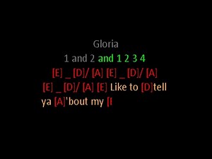 Gloria by Van Morrison Guitaraoke.