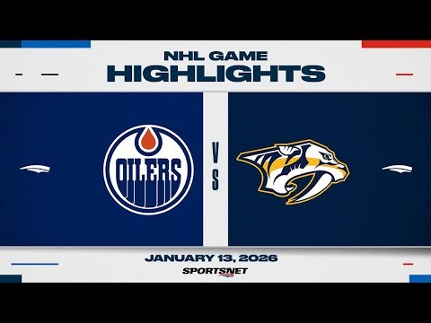 NHL Highlights | Oilers vs. Predators - January 13, 2026