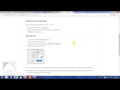 Creating Dashed Lines in a SketchUp Floor Plan - Requires a Plugin
