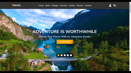 国外前端大佬沉浸式使用 HTML / CSS / JAVASCRIPT 创建响应式旅游和旅行社网站