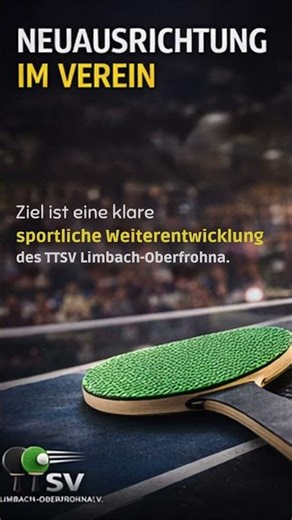 Profilschärfung - TTSV Limbach erster sächsischer Verein mit Materialpflicht #tischtennis