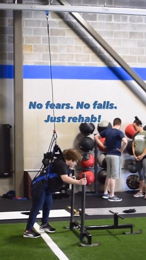 Increase your strength and confidence with the Solo-Step Safety Overhead System!  #solostep #fallprevention #physiotherapy | Solo-Step Fall Protection for Rehab | Facebook