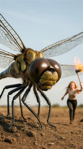 거대한 잠자리와 화염 도끼의 추격전 | Giant Dragonfly vs The Flaming Axe Chase