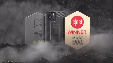 SUPCASE for iPhone 12 Case / iPhone 12 Pro Case with Screen Protector (Unicorn Beetle Pro), [Built-in Stand & Belt-Clip] Full-Body Rugged Protective Phone Case for iPhone 12 / 12 Pro 6.1", Black