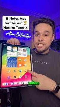 Notes App Tips and Tricks on iPad 🤩 #ipad #ipadnotes #notesapp #notes #techtips #shorts