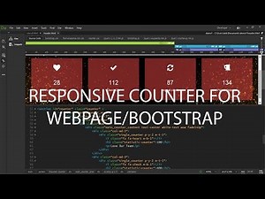 How to add counter on website - bootstrap counter