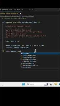 how to make basic compound Interest Calculator using python project-6