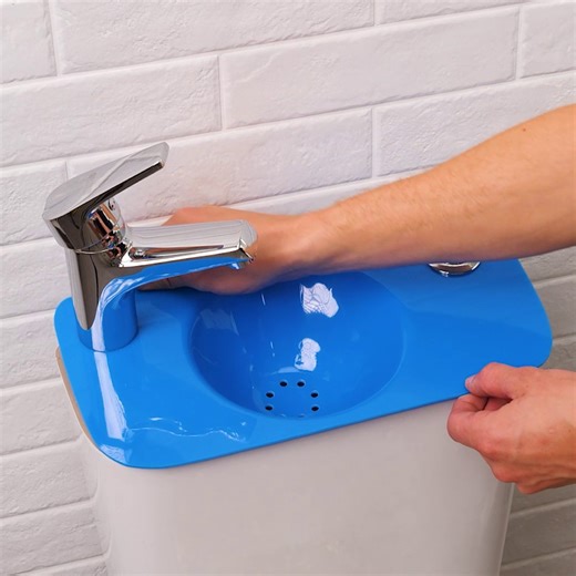 Awesome 2-in-1 Bathroom Sink! | Crafty Panda