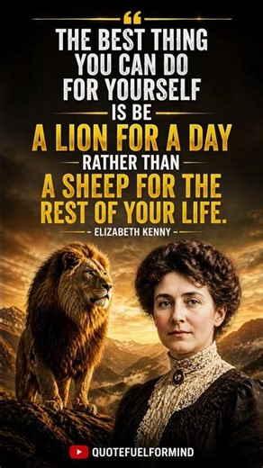 BE A LION, NOT A SHEEP 🦁🔥 | Powerful Motivation | Elizabeth Kenny Mindset🔥