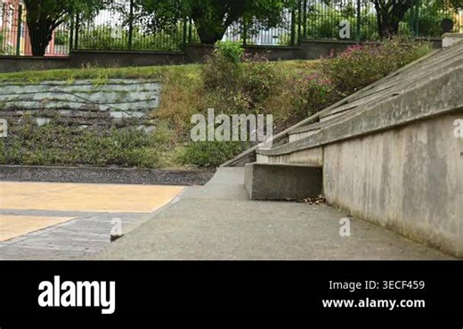Woman running up stairs outdoors side view during fitness workout Stock Video Footage - Alamy