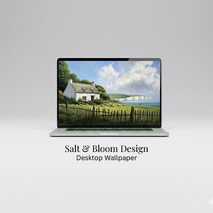 Frühling Irish Cottage Desktop Hintergrund, Irland Malerei Digitaler Hintergrund für MacBook Wallpaper, St. Patrick's Day Laptop Hintergrund - Etsy.de