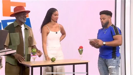 Freezone Take-Over: ‘Pear’ The Lyrics In this unexpectedly funny and fruity music-quiz segment, the hosts are tested on their knowledge of legendary reggae and rocksteady lyrics. The game presents iconic lines in multiple-choice format, and the hosts must guess the artist, and maybe even sing a piece of the tune! If they get it right, they earn a sweet Jamaican pear as their prize. But if they get it wrong, the pear slips away and they’ll have to share instead. @misspearlygrandson #CVMTV #Sunris