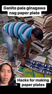 13K views · 12 reactions | Ganito pala ginagawa ang paper plate guys #paperplate #makingof #plates #reactionvideo #credittotherightfulownerofthisvideo #hacks #recycling | Olivestv | Facebook