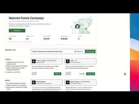 StandX Airdrop - Earn Perp Dex Airdrop Points With 0 Losses