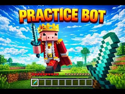 MINECRAFT PVP PRACTICE BOT TO INCREASE YOUR PVP SKILL #minecraft #minecraftpe #minecraftvideos