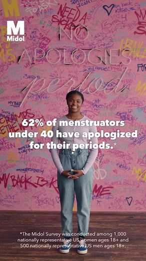 Learn how real people with periods are sharing (and taking back) the Period Apology.