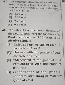 What is the minimum diameter of a steel wire required to raise ... | Filo