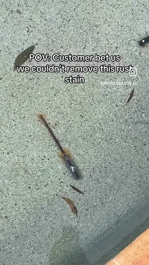 Pool Equipment & Chemicals 💧 on Instagram: "We make stains disappear in hours, not weeks! 😎 #mrpoolman #poolmaintenance #poolcleaning"