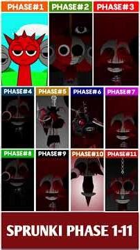 Raddy Sprunki Phases 1 - 11 #sprunki #Incredibox #sprunkimod