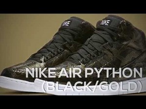 NIKE AIR PYTHON (BLACK/GOLD) / PEACE X9