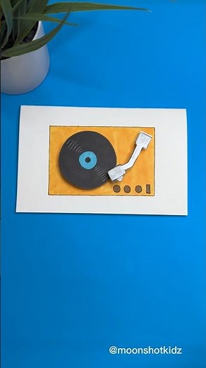 DIY “Record player” interactive card. Easy & fun paper electronics project for beginners #easycraft